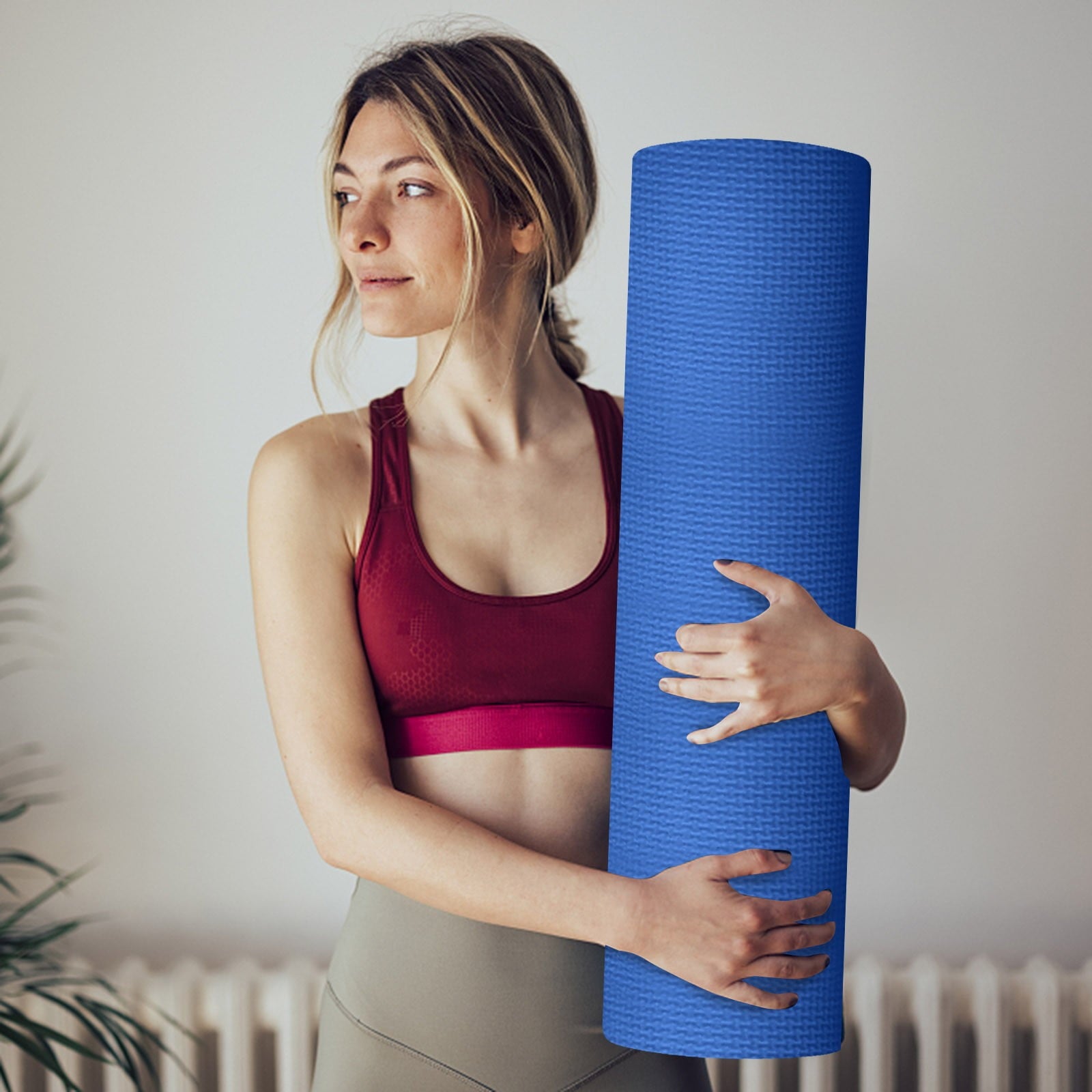 Cork Rubber Non-Slip Yoga Mat