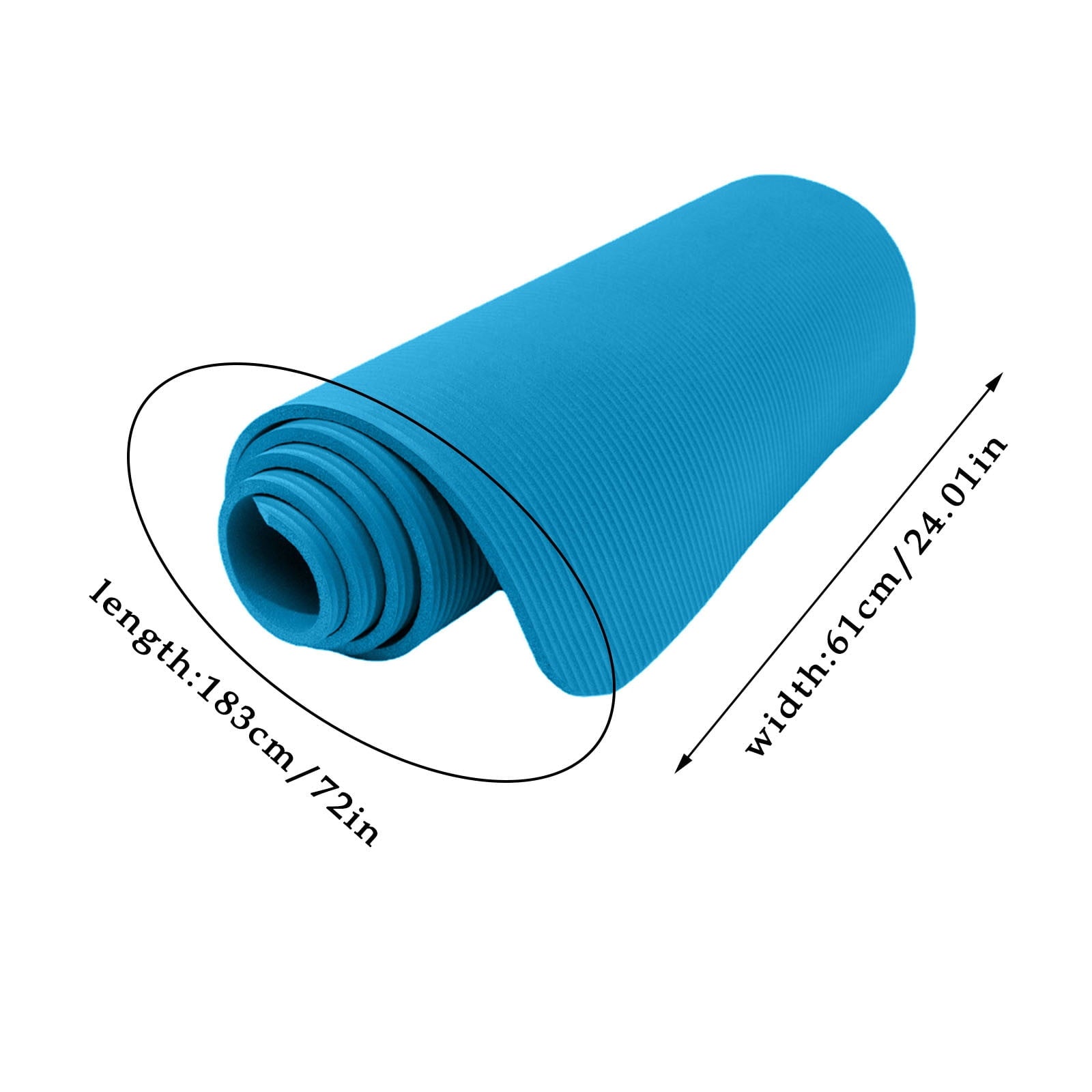 Rubber Yoga and Exercise Mat