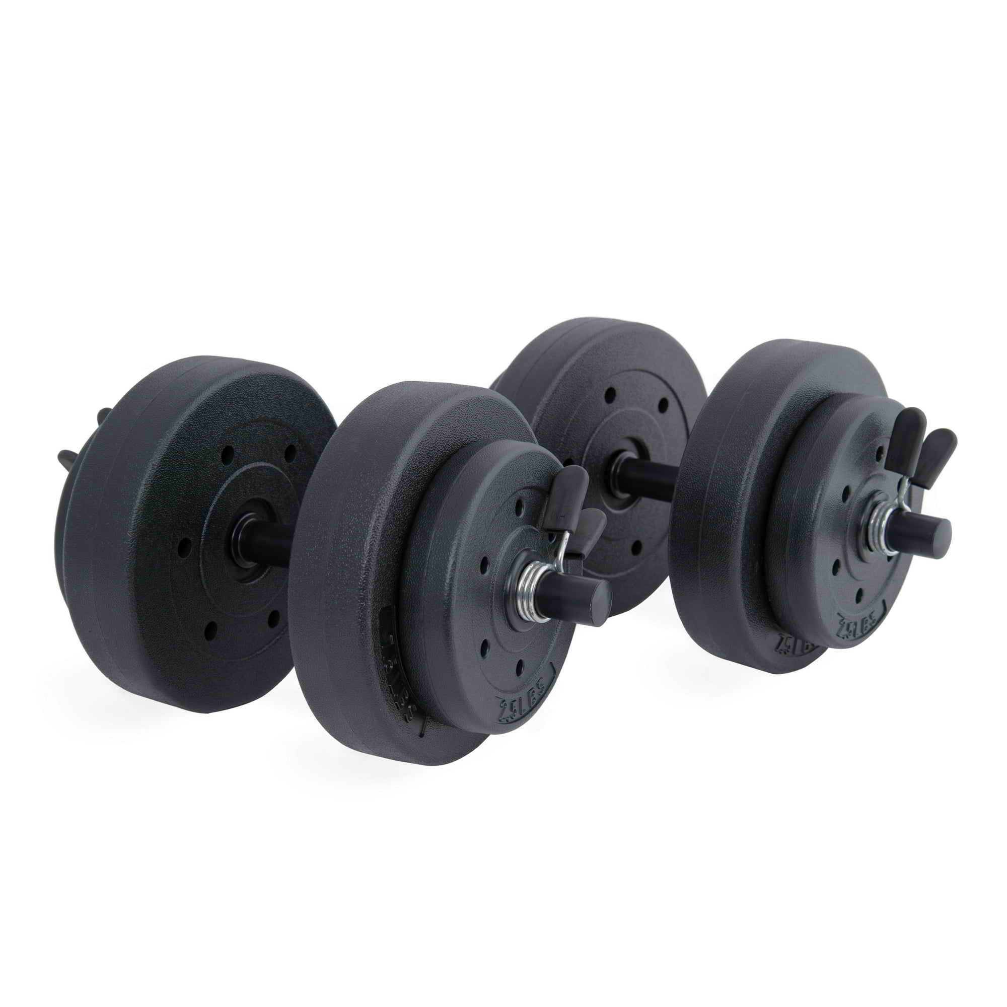 Adjustable 40lb Vinyl Dumbbell Set